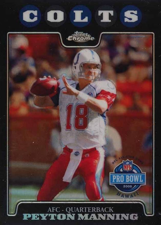 2008 Topps Chrome Peyton Manning #TC143 Football Card