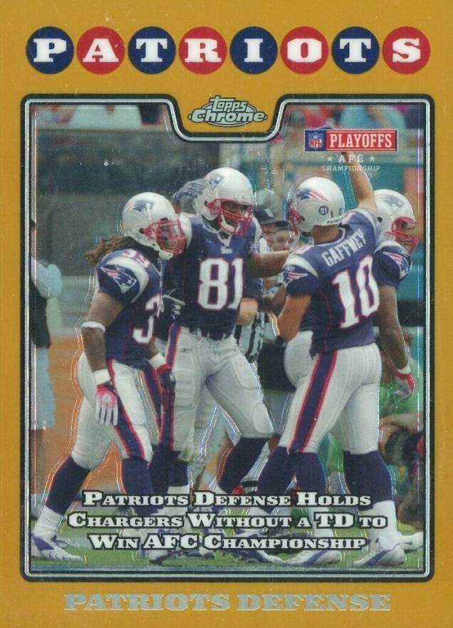 2008 Topps Chrome Patriots Defense #TC155 Football Card