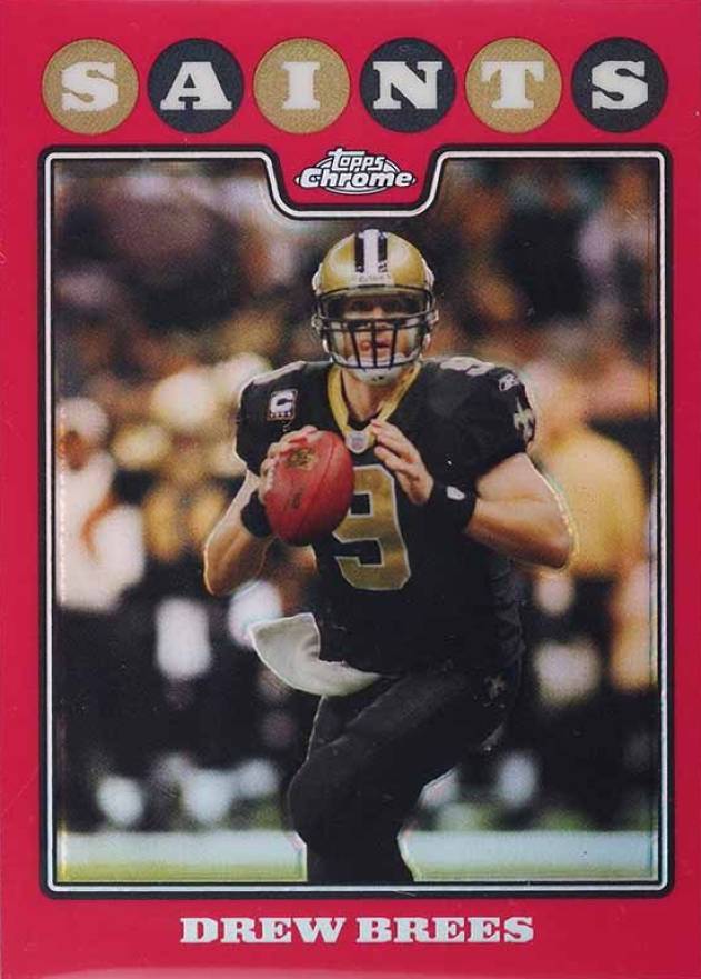 2008 Topps Chrome Drew Brees #TC1 Football Card