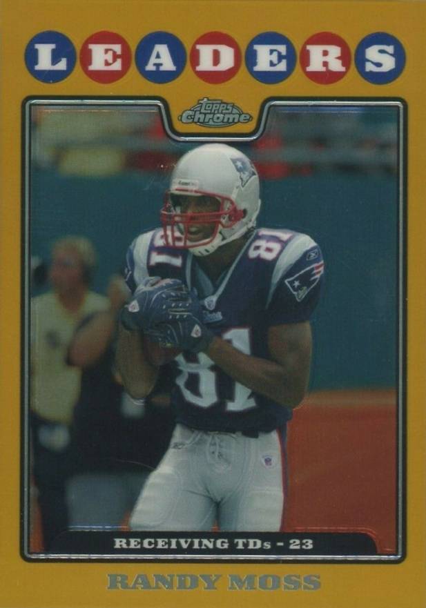 2008 Topps Chrome Randy Moss #TC130 Football Card