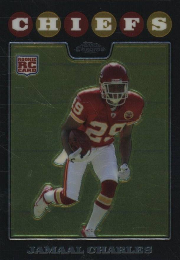 2008 Topps Chrome Jamaal Charles #TC185 Football Card