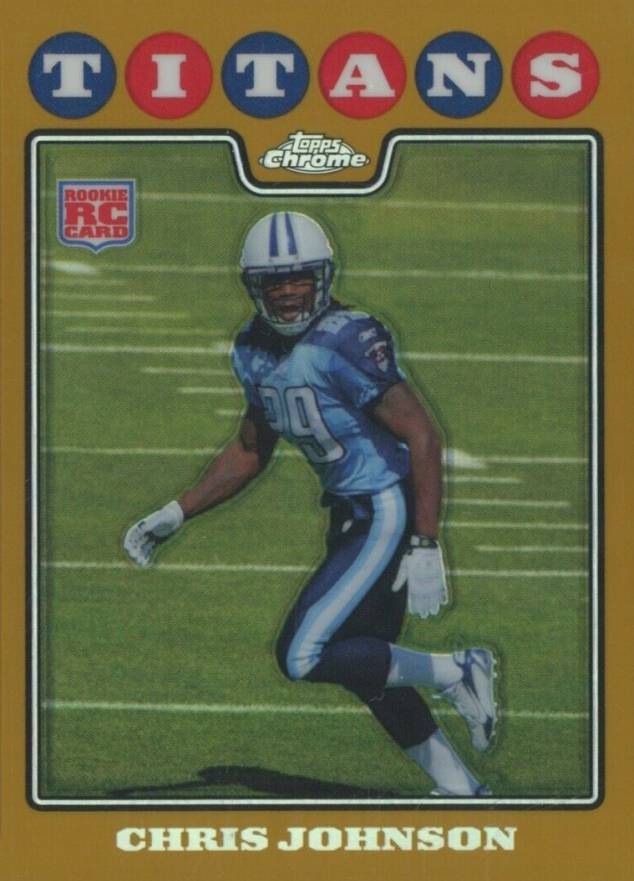 2008 Topps Chrome Chris Johnson #TC186 Football Card