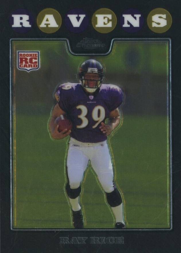 2008 Topps Chrome Ray Rice #TC187 Football Card