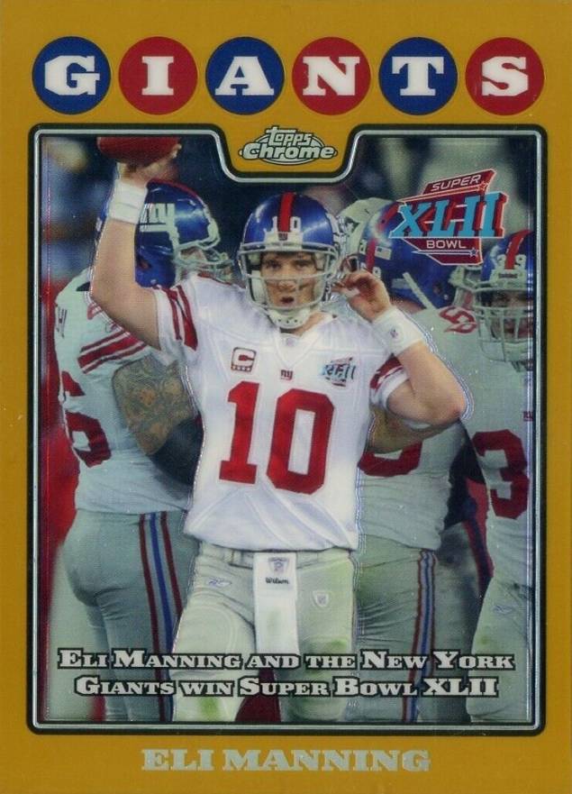 2008 Topps Chrome Eli Manning #TC151 Football Card