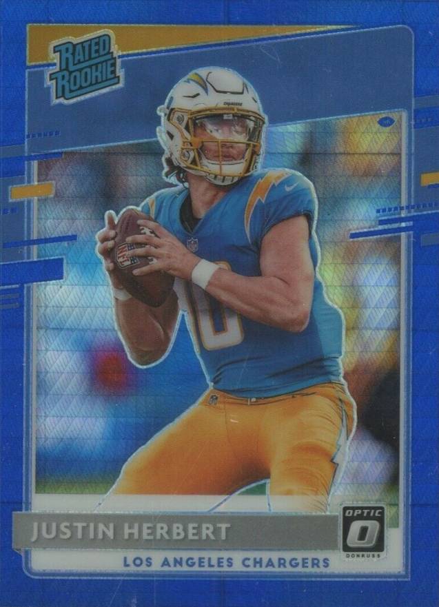 2020 Panini Donruss Optic Justin Herbert #153 Football Card