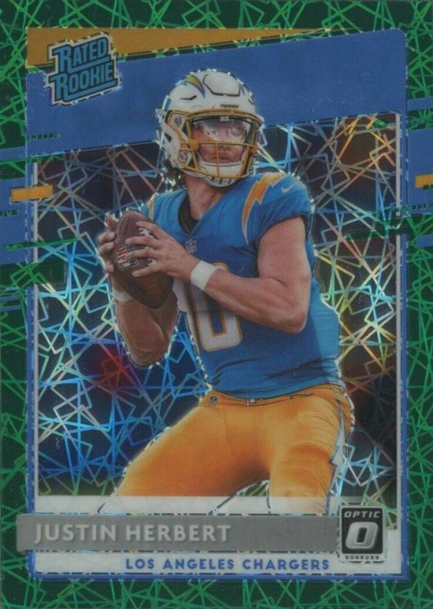 2020 Panini Donruss Optic Justin Herbert #153 Football Card