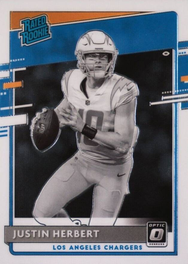 2020 Panini Donruss Optic Justin Herbert #303 Football Card