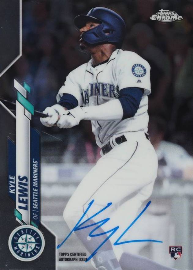 2020 Topps Chrome Rookie Autographs Kyle Lewis #RAKL Baseball Card