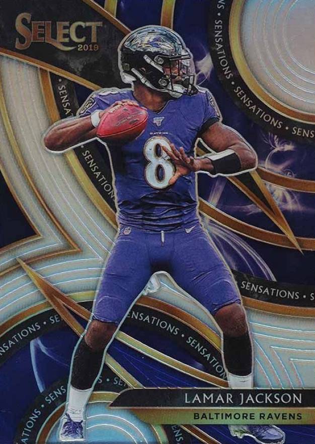 2019 Panini Select Sensations Lamar Jackson #7 Football Card