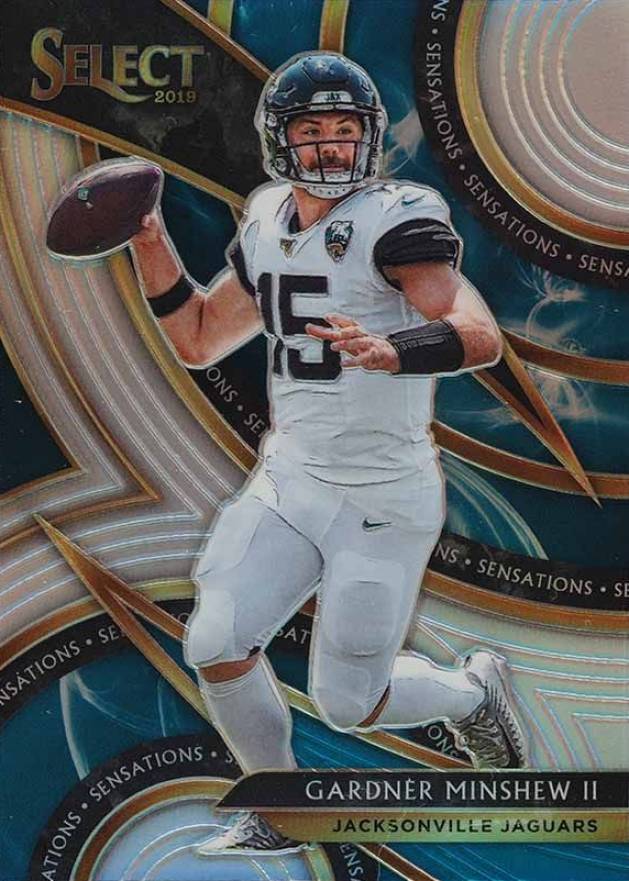 2019 Panini Select Sensations Gardner Minshew II #9 Football Card