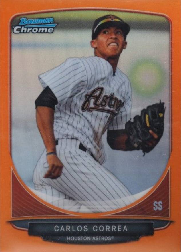 2013 Bowman Chrome Prospects Carlos Correa #BCP100 Baseball Card