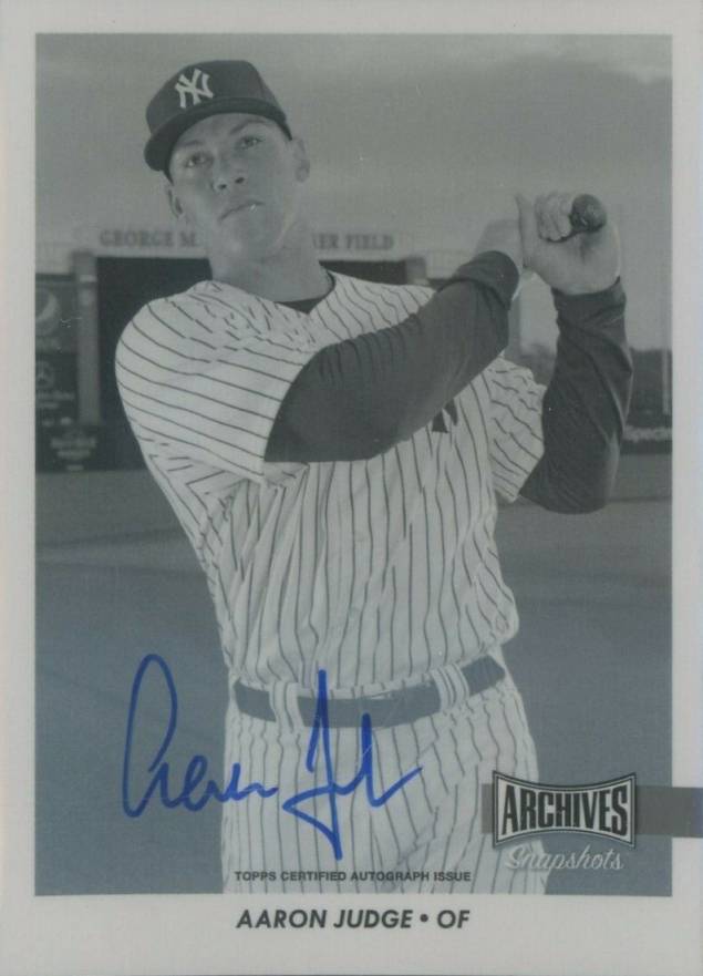 2017 Topps Archives Snapshots Aaron Judge #ASAJ Baseball Card