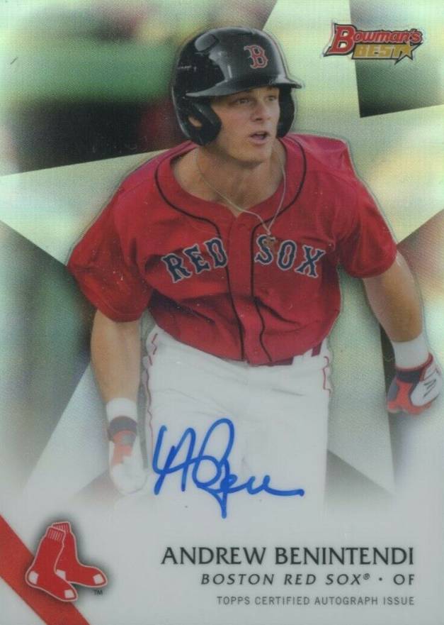 2015 Bowman's Best Best of 2015 Autographs Andrew Benintendi #ANB Baseball Card