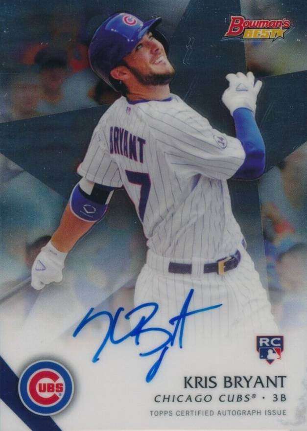 2015 Bowman's Best Best of 2015 Autographs Kris Bryant #KB Baseball Card