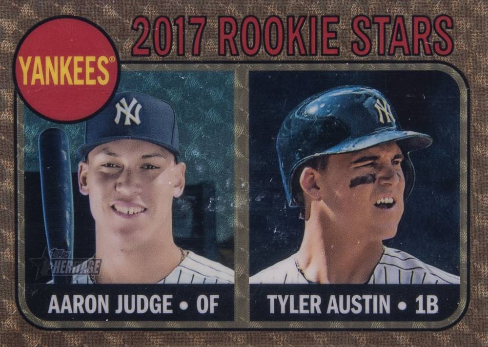 2017 Topps Heritage  Aaron Judge/Tyler Austin #214 Baseball Card