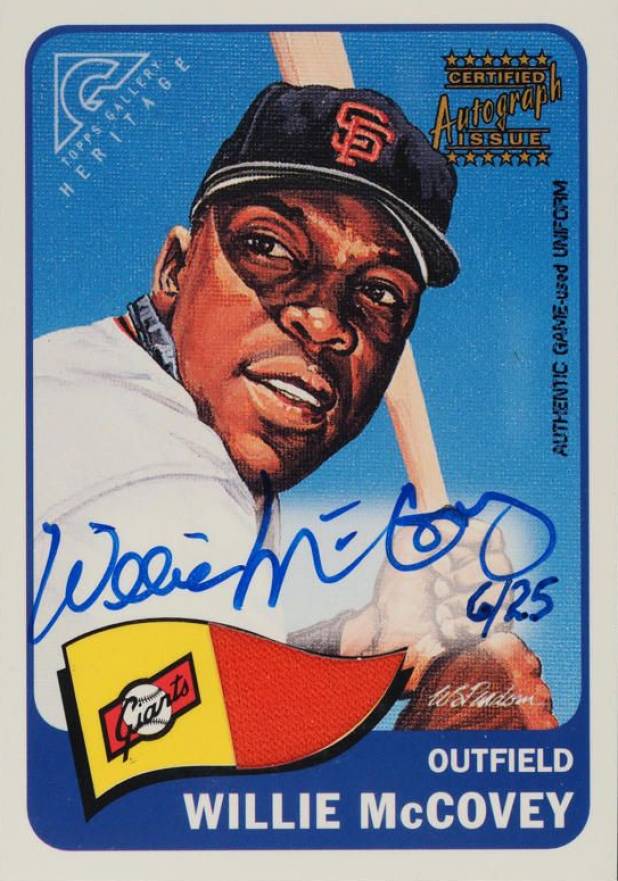 2001 Topps Gallery Heritage Willie McCovey #GHRAWM Baseball Card