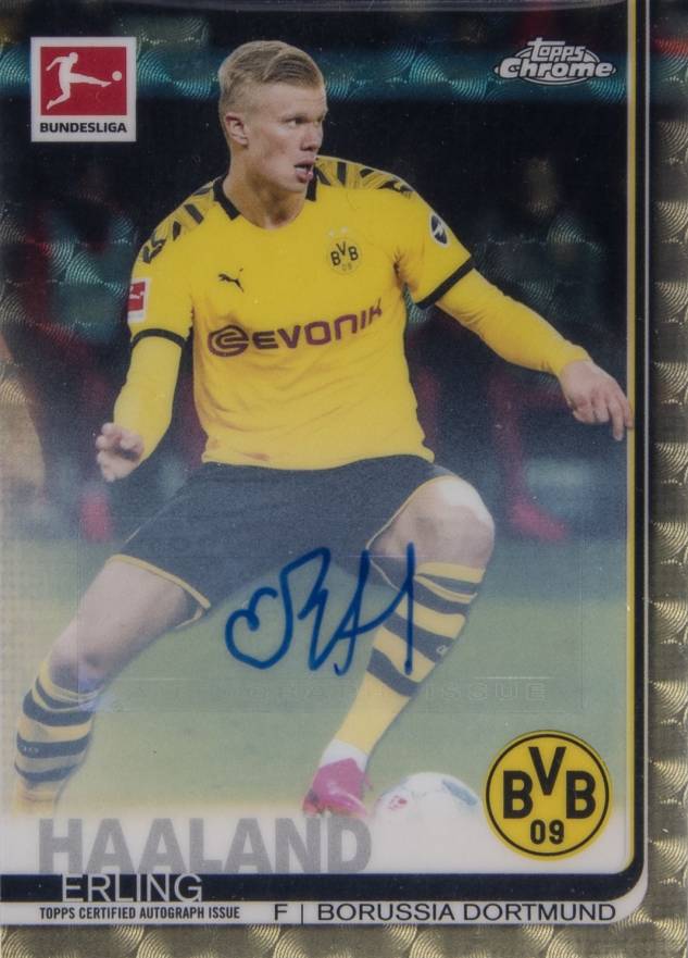 2019 Topps Chrome Bundesliga Erling Haaland #72 Soccer Card