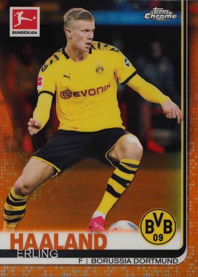 2019 Topps Chrome Bundesliga Erling Haaland #72 Soccer Card