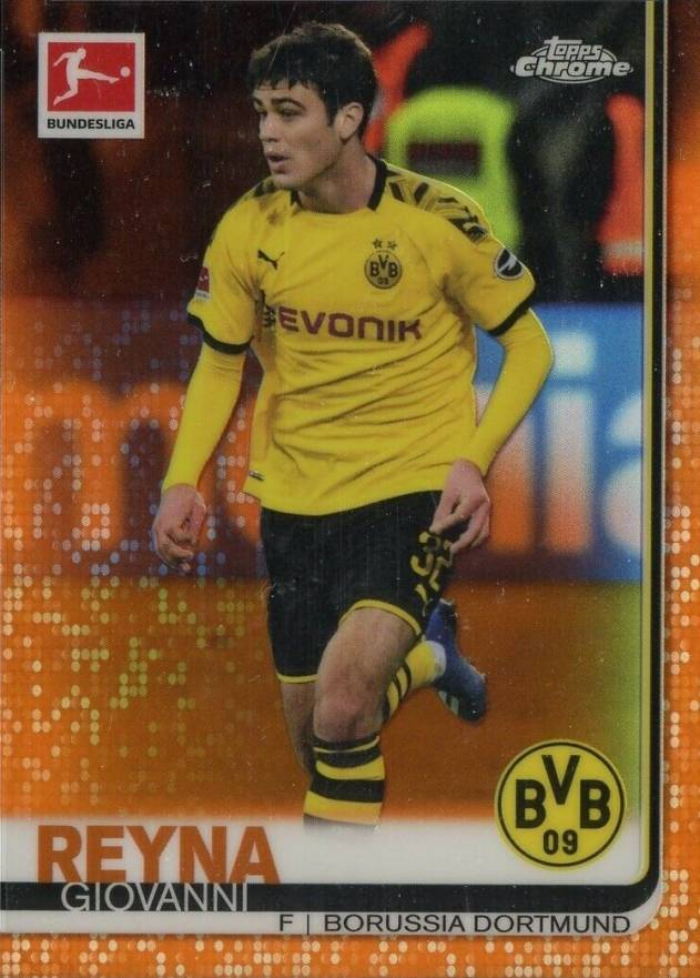 2019 Topps Chrome Bundesliga Giovanni Reyna #37 Soccer Card