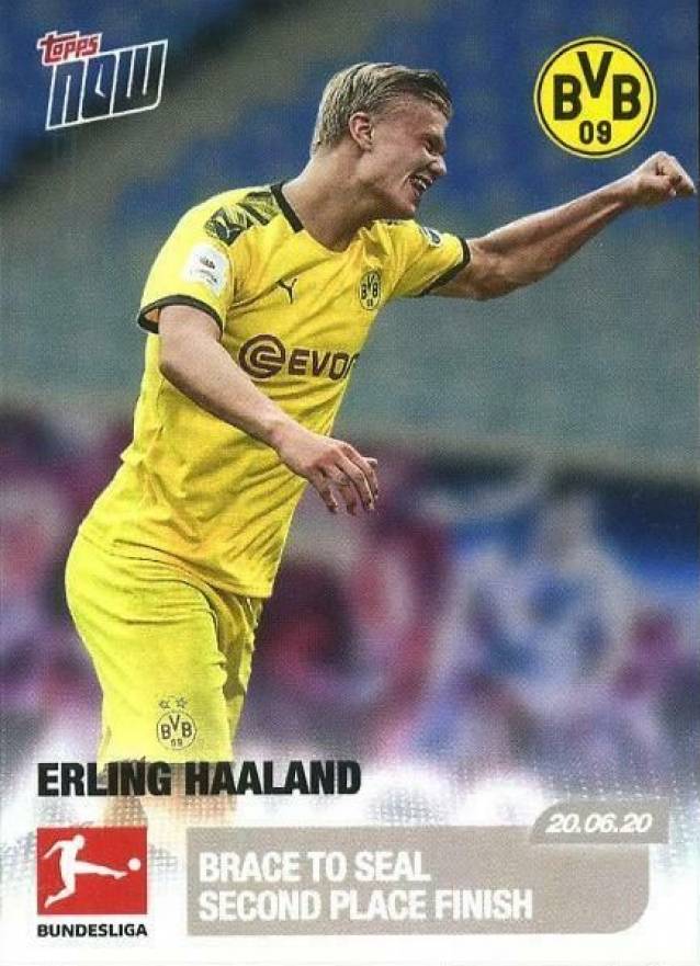 2019 Topps Now Bundesliga Erling Haaland #184 Soccer Card