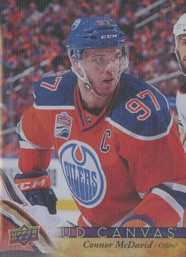 2017 Upper Deck Canvas Connor McDavid #C33 Hockey Card