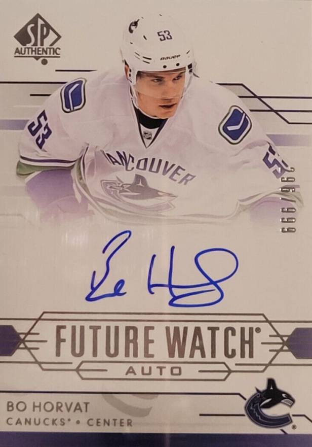 2014 SP Authentic Bo Horvat #285 Hockey Card