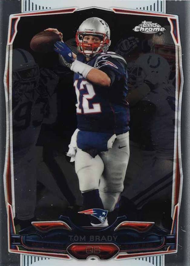 2014 Topps Chrome Tom Brady #62 Football Card