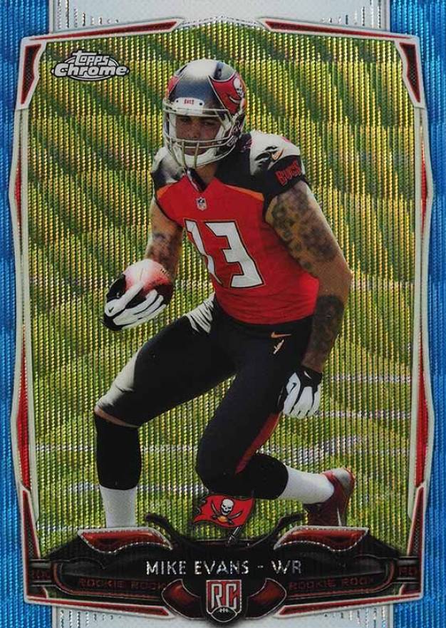 2014 Topps Chrome Mike Evans #185 Football Card