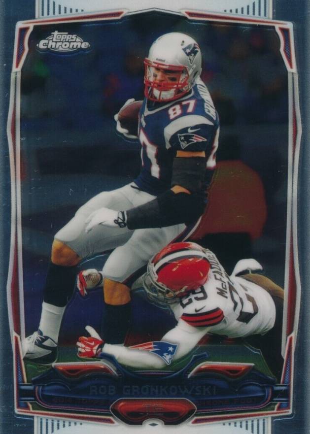 2014 Topps Chrome Rob Gronkowski #82 Football Card