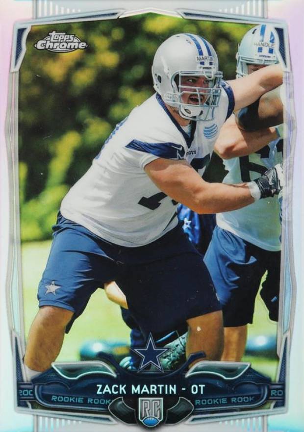 2014 Topps Chrome Zack Martin #207 Football Card