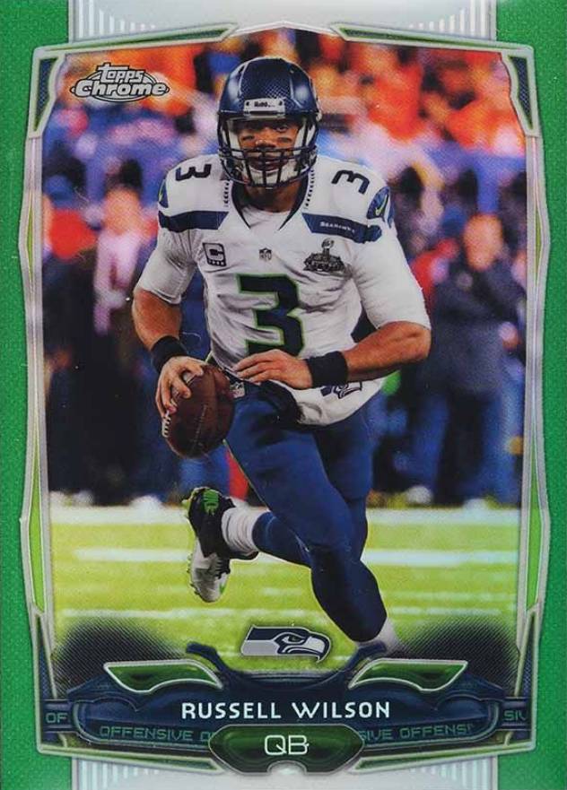 2014 Topps Chrome Russell Wilson #102 Football Card