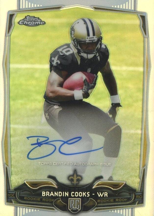 2014 Topps Chrome Brandin Cooks #149 Football Card