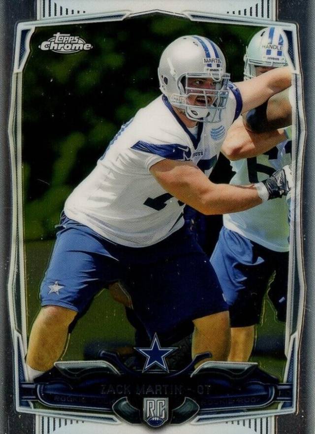 2014 Topps Chrome Zack Martin #207 Football Card