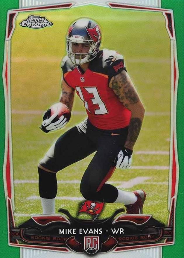 2014 Topps Chrome Mike Evans #185 Football Card