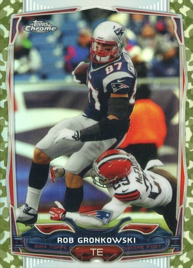 2014 Topps Chrome Rob Gronkowski #82 Football Card