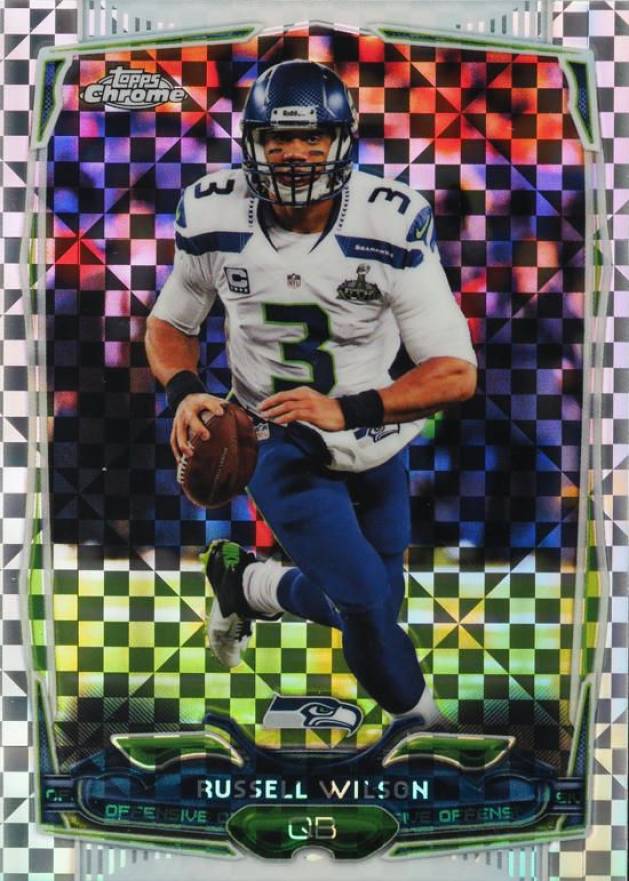 2014 Topps Chrome Russell Wilson #102 Football Card