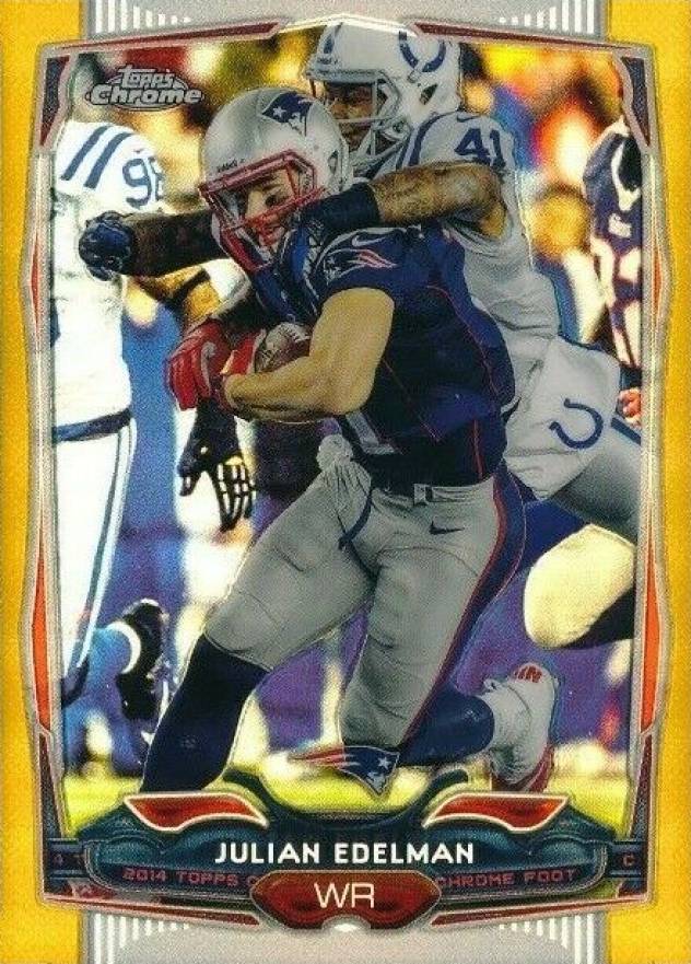 2014 Topps Chrome Julian Edelman #105 Football Card