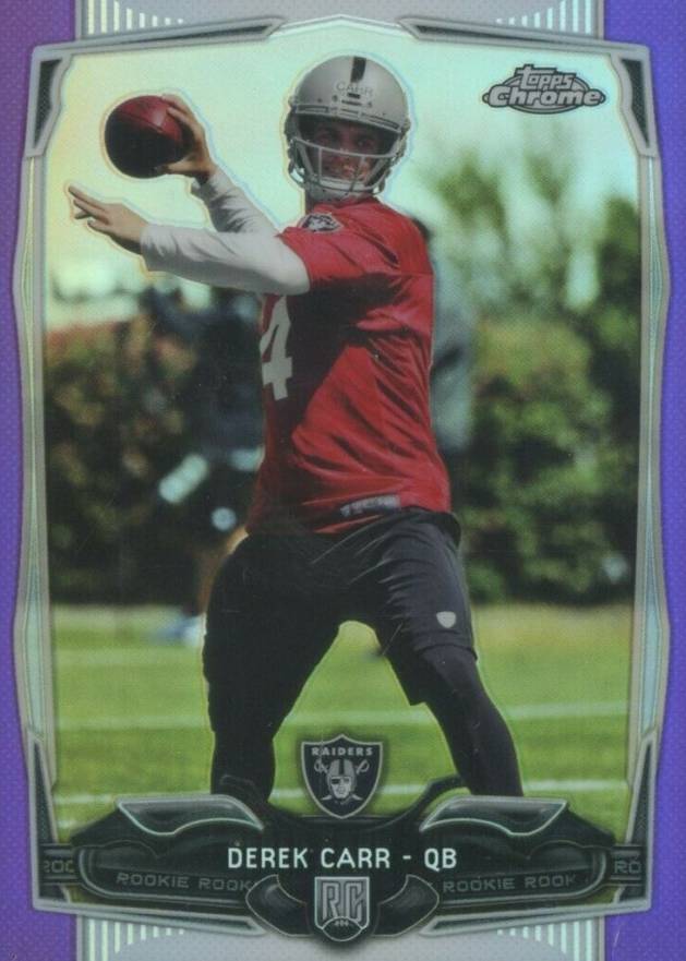 2014 Topps Chrome Derek Carr #115 Football Card