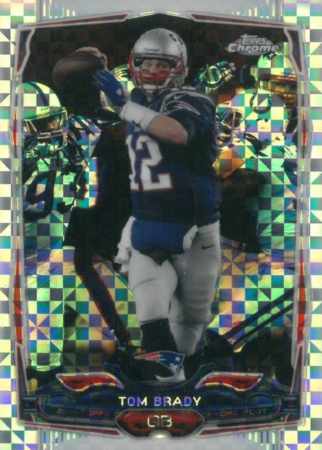 2014 Topps Chrome Tom Brady #62 Football Card