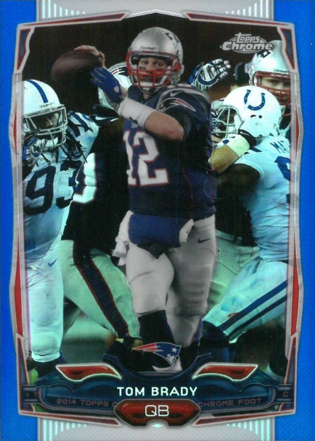 2014 Topps Chrome Tom Brady #62 Football Card