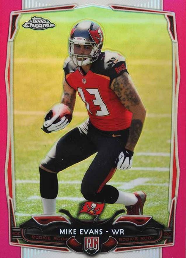 2014 Topps Chrome Mike Evans #185 Football Card