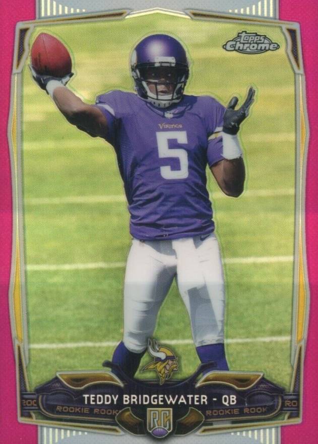 2014 Topps Chrome Teddy Bridgewater #173 Football Card