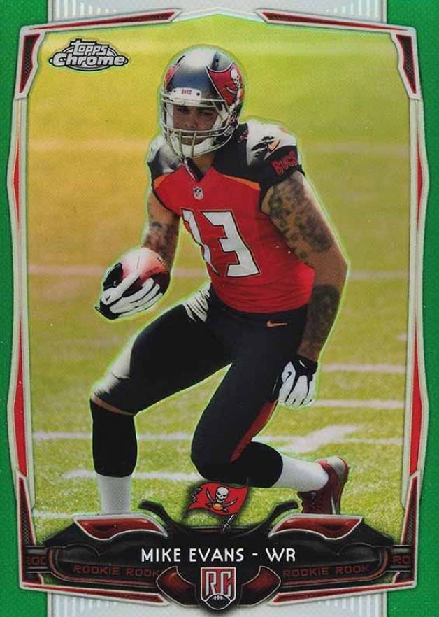 2014 Topps Chrome Mike Evans #185 Football Card