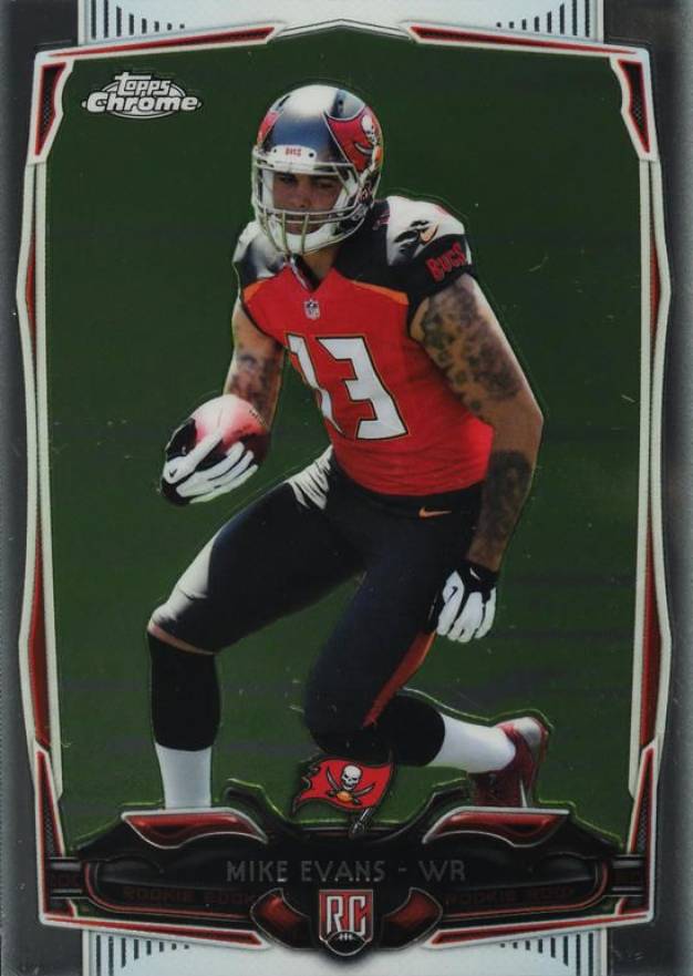 2014 Topps Chrome Mike Evans #185 Football Card