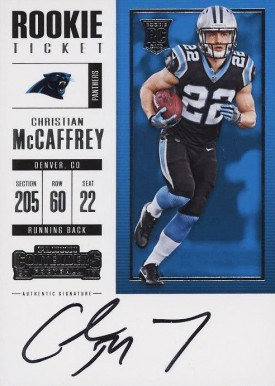 2017 Panini Contenders Christian McCaffrey #311 Football Card