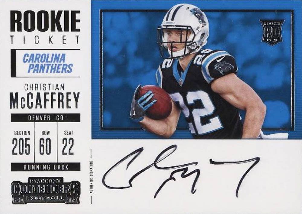 2017 Panini Contenders Christian McCaffrey #351 Football Card