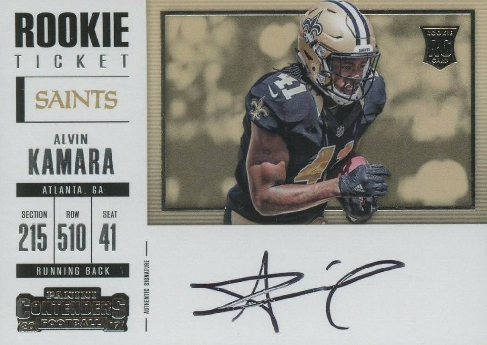 2017 Panini Contenders Alvin Kamara #353 Football Card