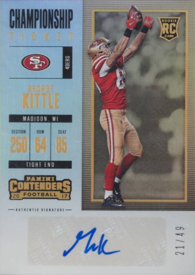 2017 Panini Contenders George Kittle #164 Football Card