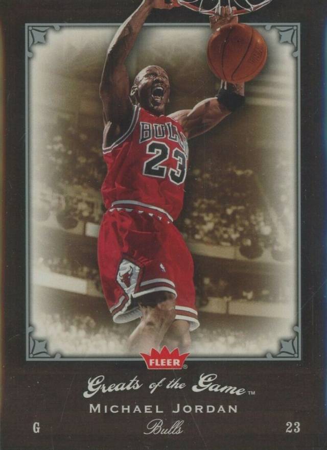 2005 Fleer Greats of the Game  Michael Jordan #61 Basketball Card