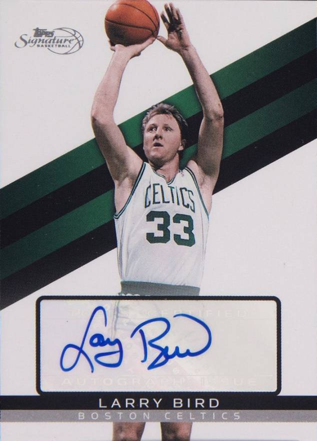 2008 Topps Signature Autographs Larry Bird #TSALB Basketball Card